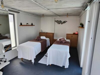Akrotiri:Departure Day Spa Experience Couples Massage & Pool - Pool time with towels, sunbeds, umbrellas, and showers