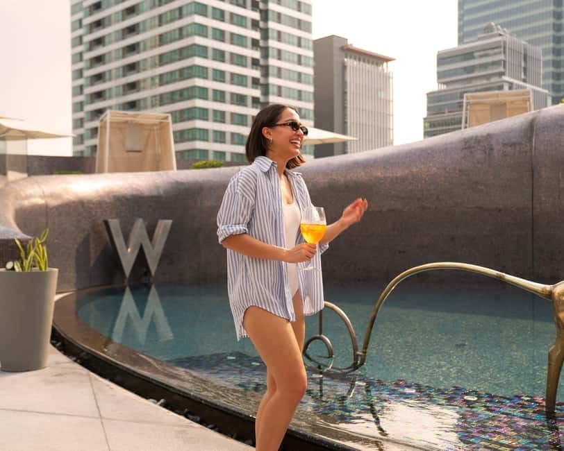 Bangkok: W Hotel Pool & Gym Experience - Timing tips: when to go for a calmer pool mood