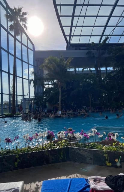 Bucharest: Therme Night Show Ticket with Transfer - Included yoga and Pilates: stretching without turning it into a workout
