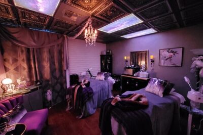 Couples Spa Package in Newport Beach with Appetizers and Wine - Welcome beverage and your private lounge change-over