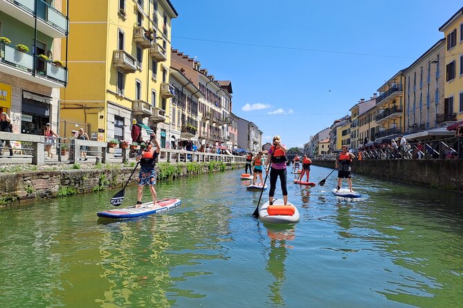 Discover Milan's Navigli by SUP: a wellness experience - The mindfulness segment: meditation while suspended