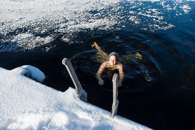Lakeside Sauna Trip with Ice Fishing and Ice Swimming - Ice Swimming: Included, Exhilarating, and Very Much a Technique Game