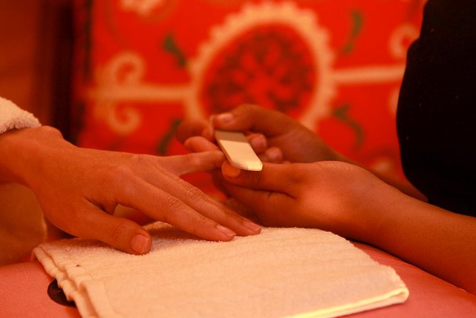 Luxury experience Hammam & Massage (2h) Transport Included - The treatment order: hammam, argan-eucalyptus scrub, 7-plant ghassoul, then massage