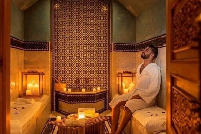 Relaxing Moroccan Hammam & Massage with Transfer - Marrakech - Black soap exfoliation with the kessa glove