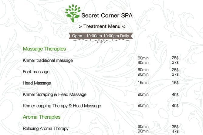 Siem Reap Luxurious Khmer Spa & Massages (Reservation ONLY) - Booking Reality: What Your Appointment Day Feels Like