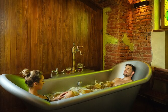 The Biggest Beer SPA in Prague - Beer Bath for Two in a Whirlpool: Warm Water and Actual Beer