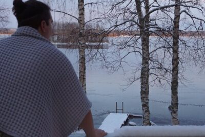Traditional Finnish Sauna and Ice Swimming in Rovaniemi - In the Sauna: Heat Control and the Stove Routine