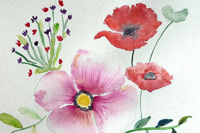Watercolor & Wellness : A Healing Art Therapy Experience - Balinese Florals, Loose Florals, and Still Life Themes